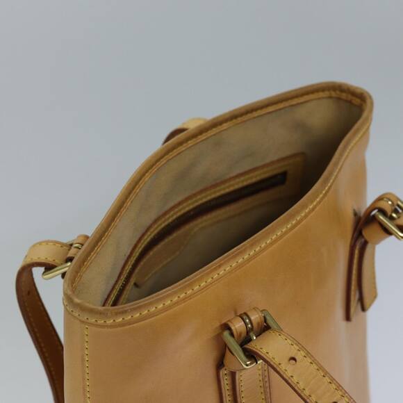 LOUIS VUITTON Nomad Leather Bucket PM Shoulder Bag Beige M85001 - Picture 6 of 16
